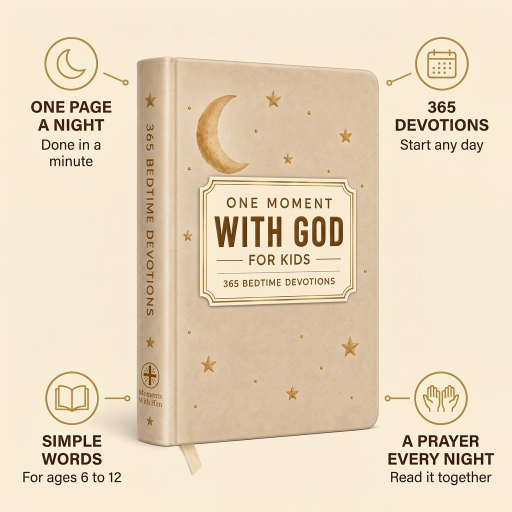 One Moment With God For Kids - 365 Daily Devotions (NEW)
