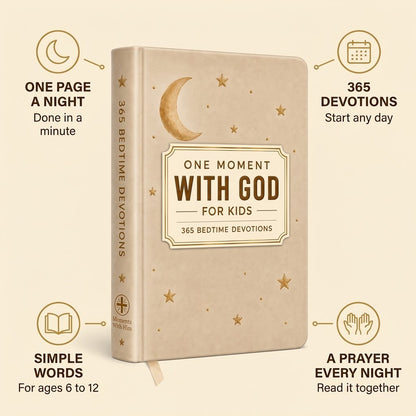 One Moment With God For Kids - 365 Daily Devotions (NEW)