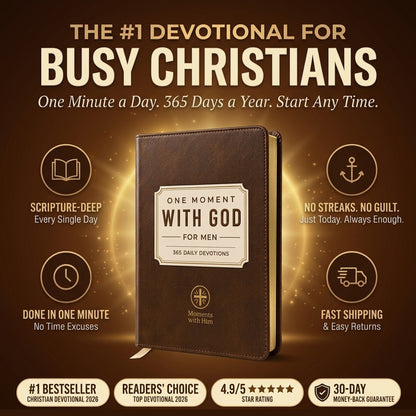 One Moment With God For Men - 365 Daily Devotions